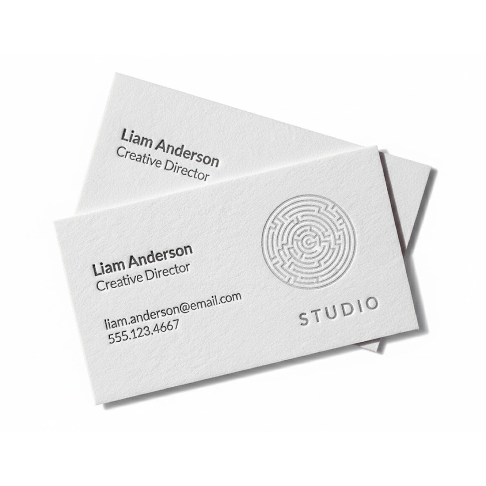 Embossed Business Cards View 3