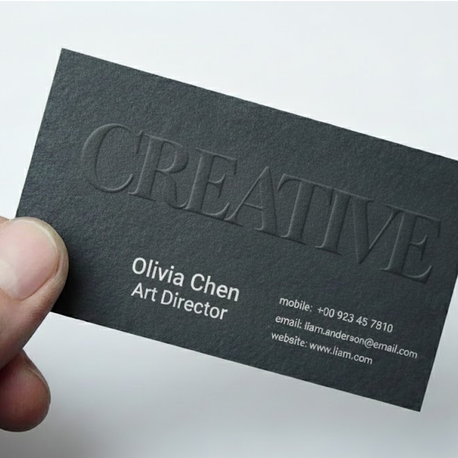 Custom Embossed Business Cards Printing Abu Dhabi Dubai and UAE