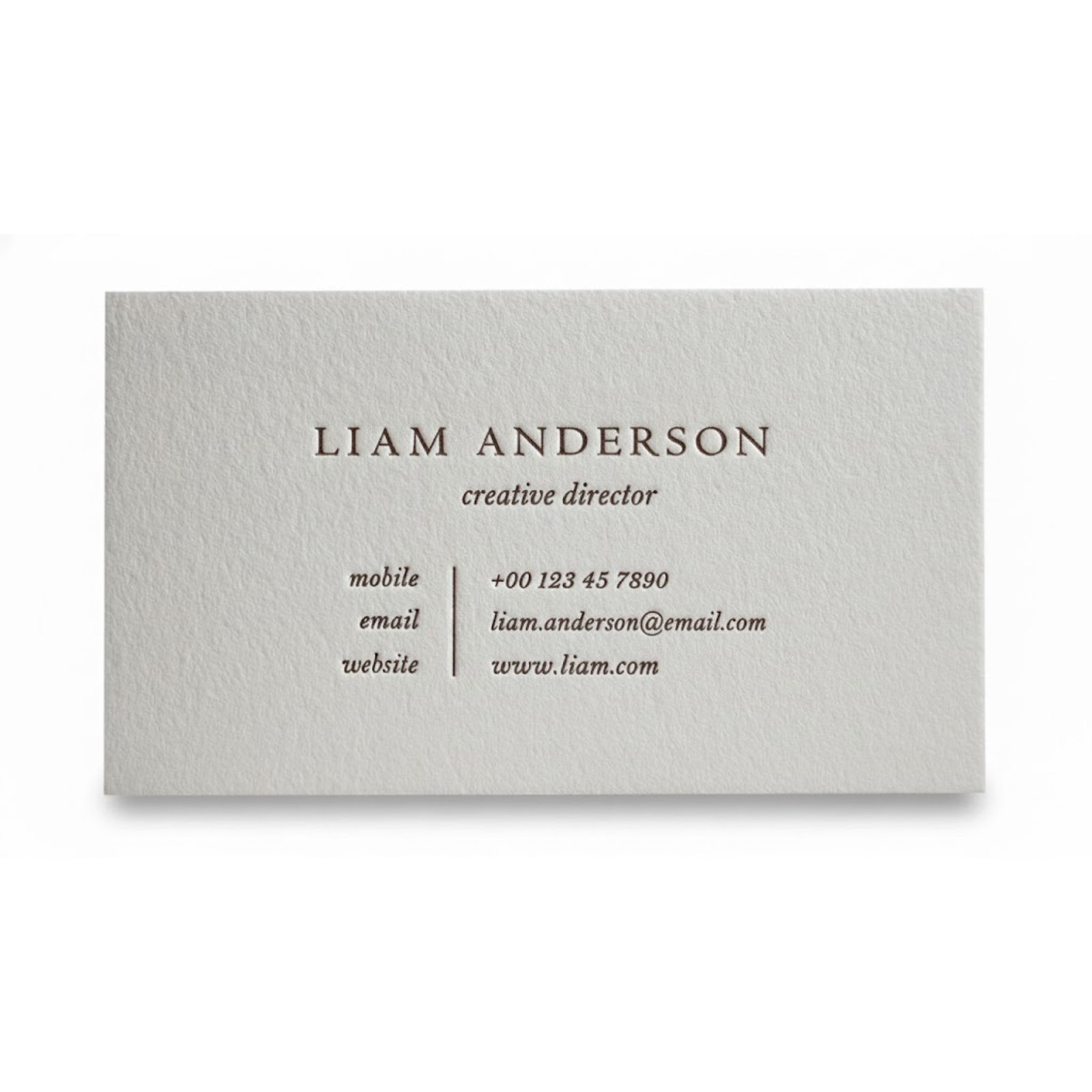 Letterpress Business Cards View 3