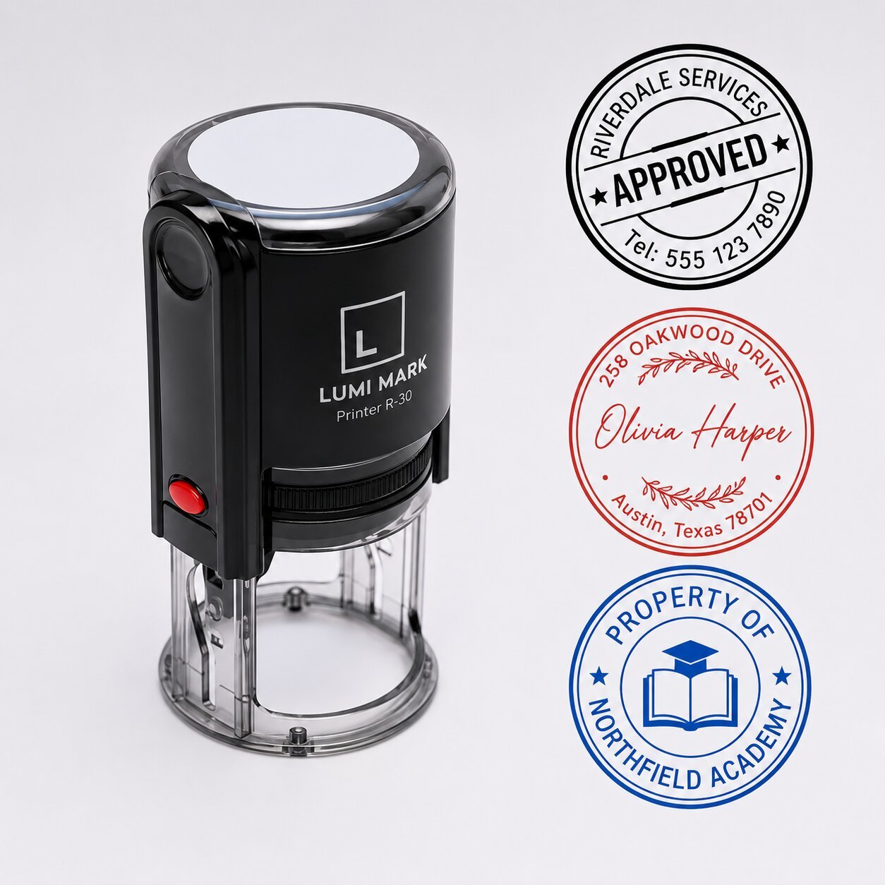 Custom Self-Inking Company Stamp Dubai Abu Dhabi UAE