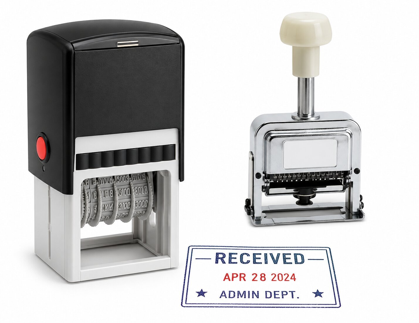 Custom Round Stamp with Sample Impressions UAE View 3