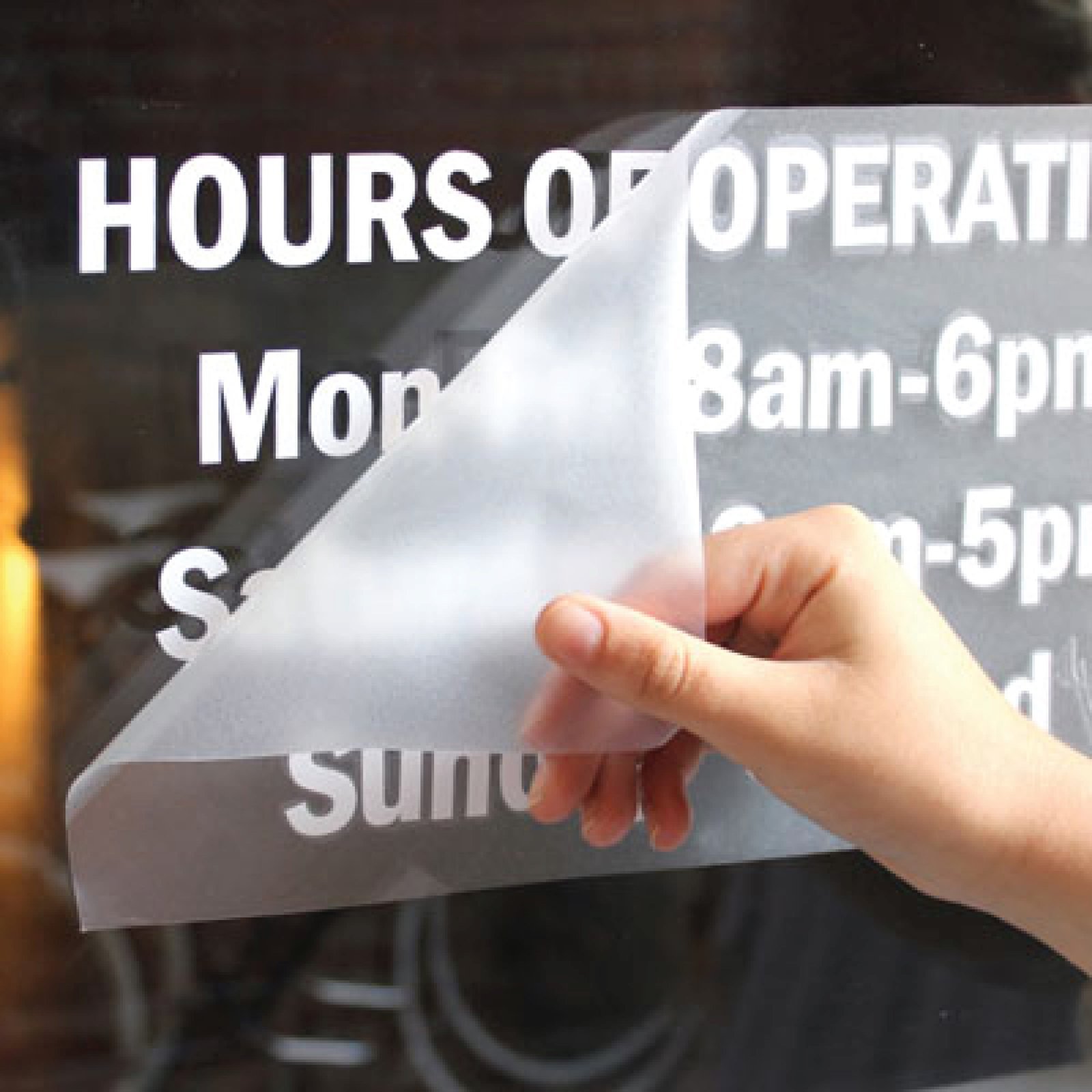 Custom Pre Spaced Vinyl Decal Printing Abu Dhabi Dubai View 2