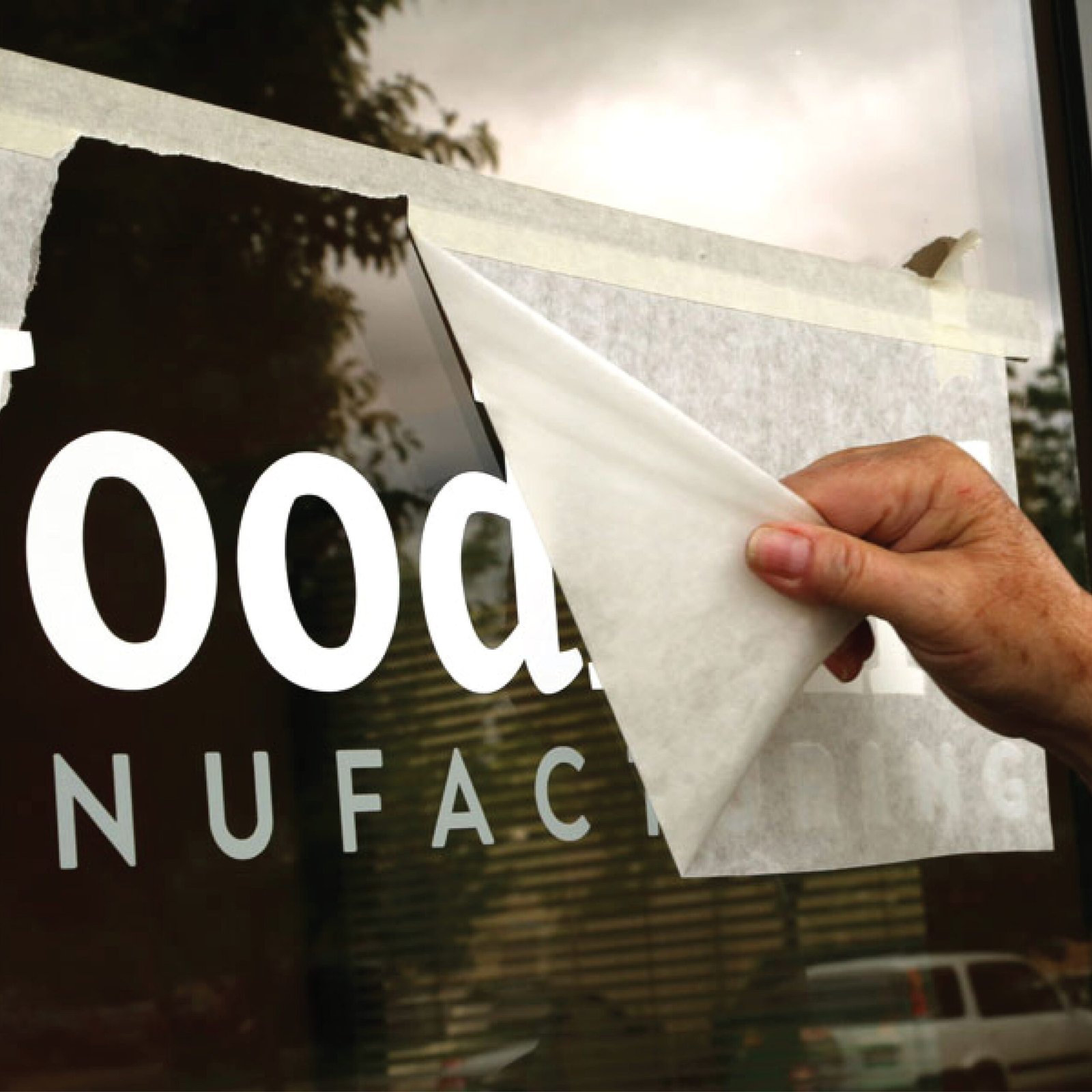 Custom Pre Spaced Vinyl Decal Printing Abu Dhabi Dubai View 3