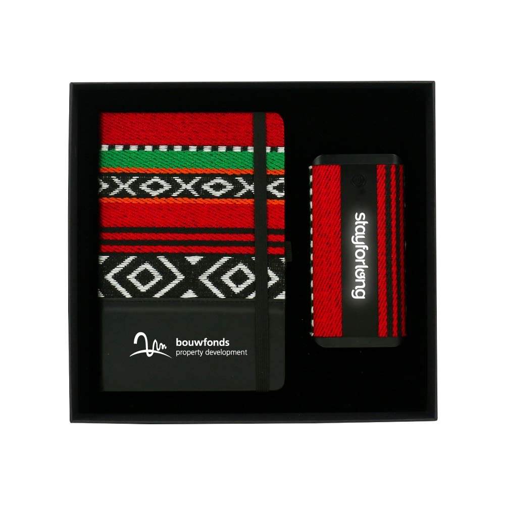 Custom Sadu Gift Set Notebook Powerbank Abu Dhabi Dubai View 3