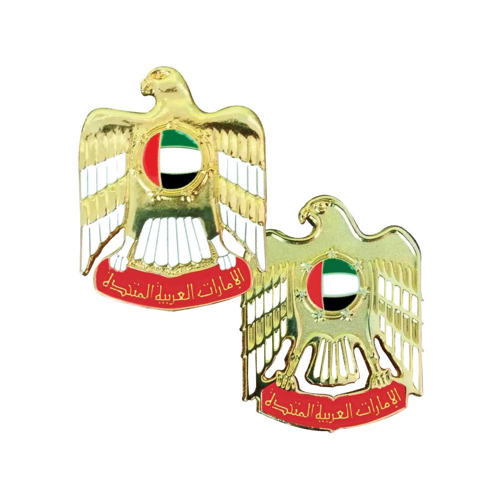 UAE Falcon Metal Badges Abu Dhabi Dubai View 3