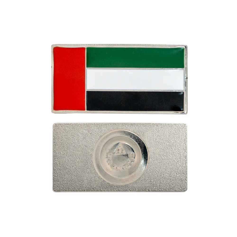 UAE Flag Metal Badges Rectangle