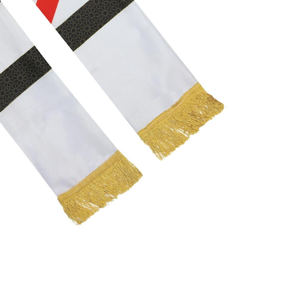 UAE Flag Polyester Scarf Gold Tassel Abu Dhabi Dubai View 2