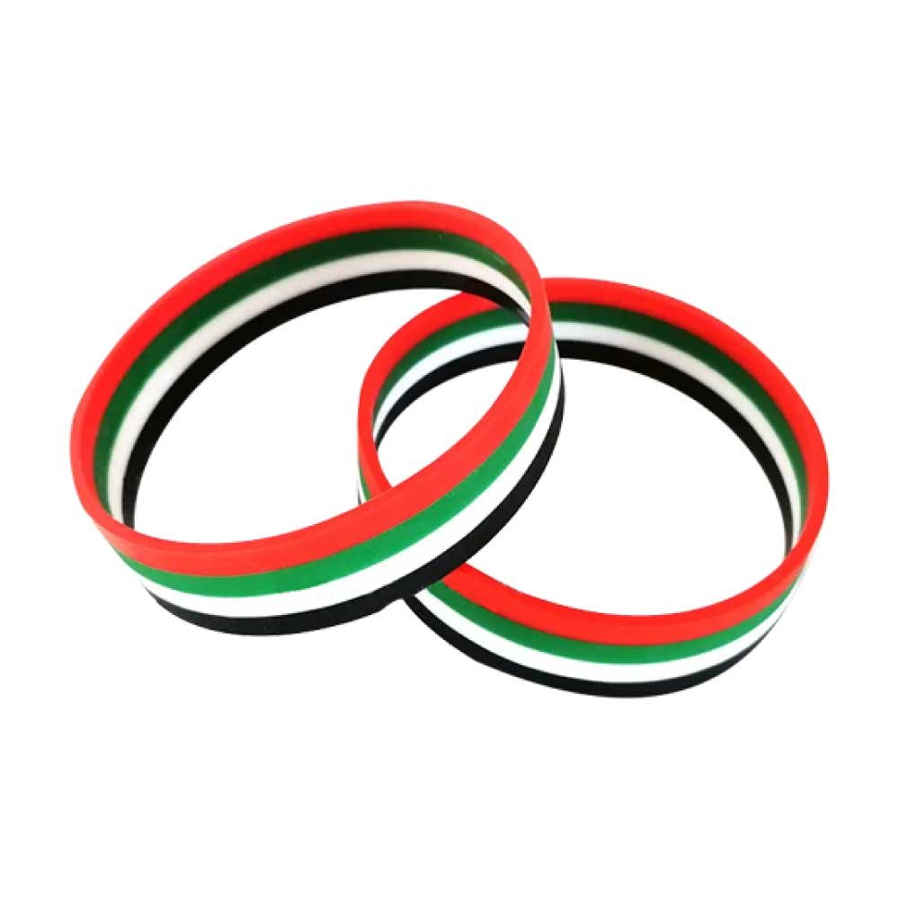 UAE Flag Silicone Wristbands Abu Dhabi Dubai View 2