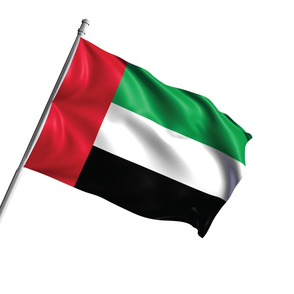 UAE Flags in Satin Material